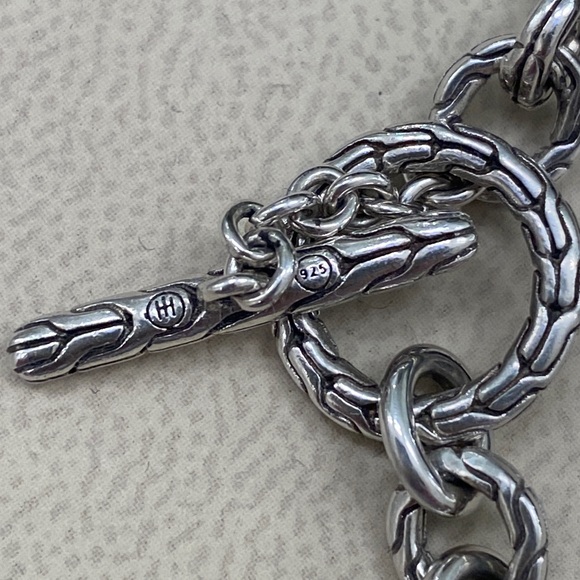 John Hardy Silver Link Pearl Necklace - Picture 2 of 12